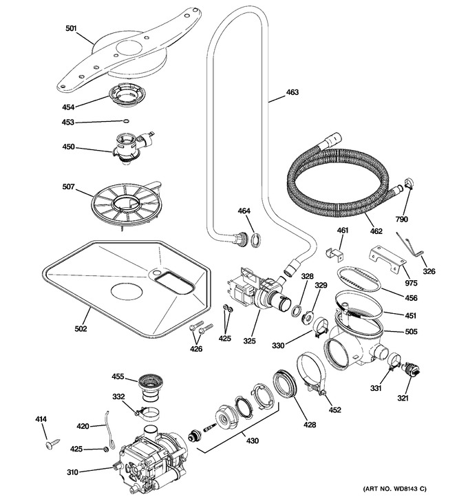 Diagram for PDW8700J03BB