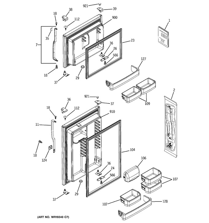 Diagram for GTS18PBRURWW