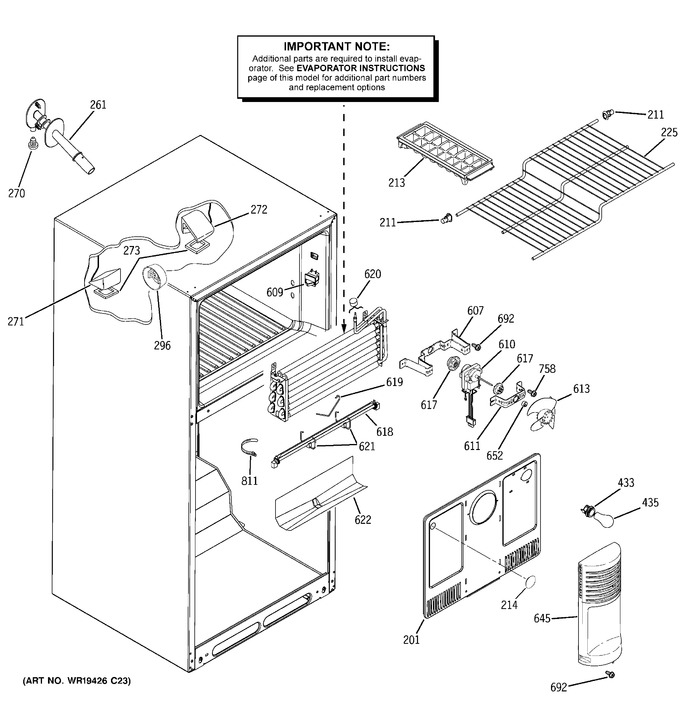 Diagram for GTS18PBRURWW