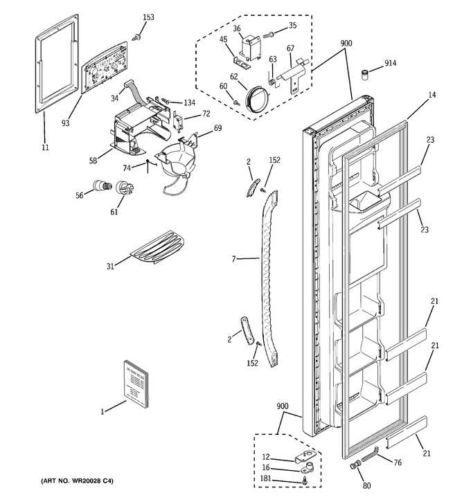 Diagram for SSH25KFXHWW