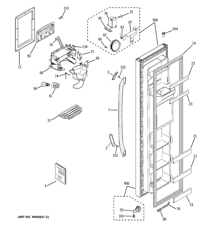 Diagram for GSH22JFXLWW