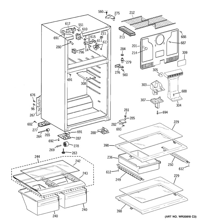 Diagram for GTS17GBBHRWW