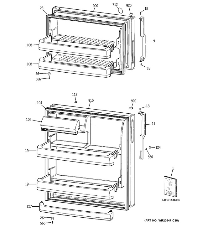 Diagram for GTH18GCDCRWW