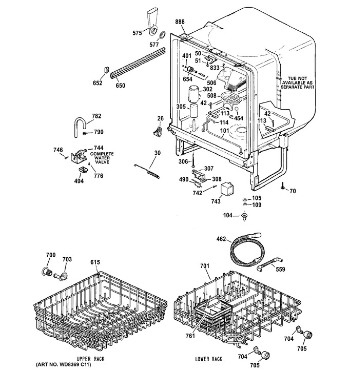 Diagram for GSD2300V35WW