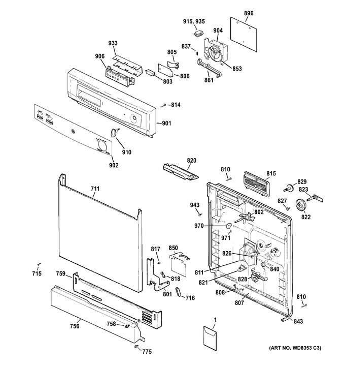 Diagram for GSD2301V35BB