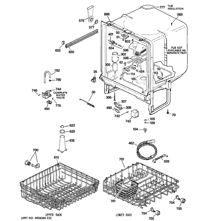 Diagram for GSD3300D00WW