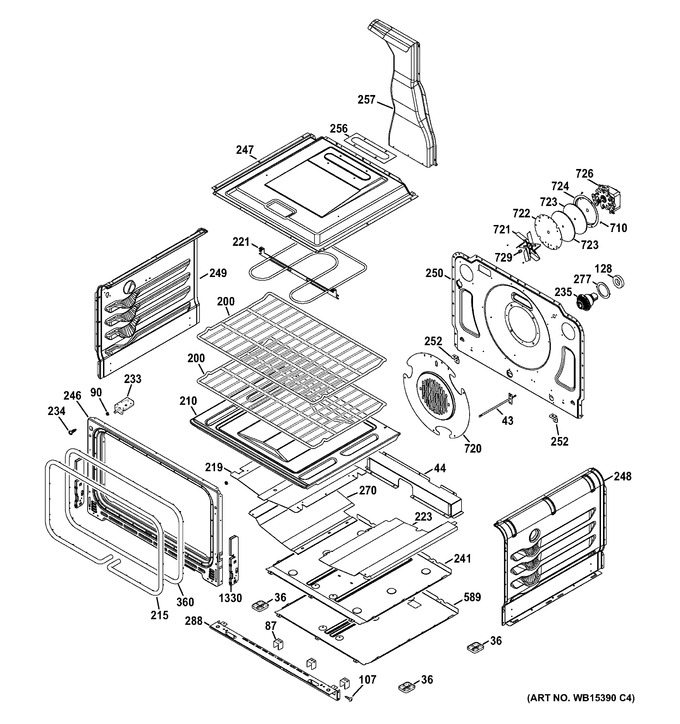 Diagram for PGB950DEF2WW