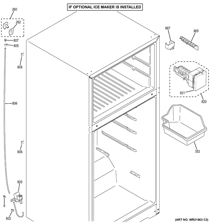 Diagram for GTE18IGHDRWW