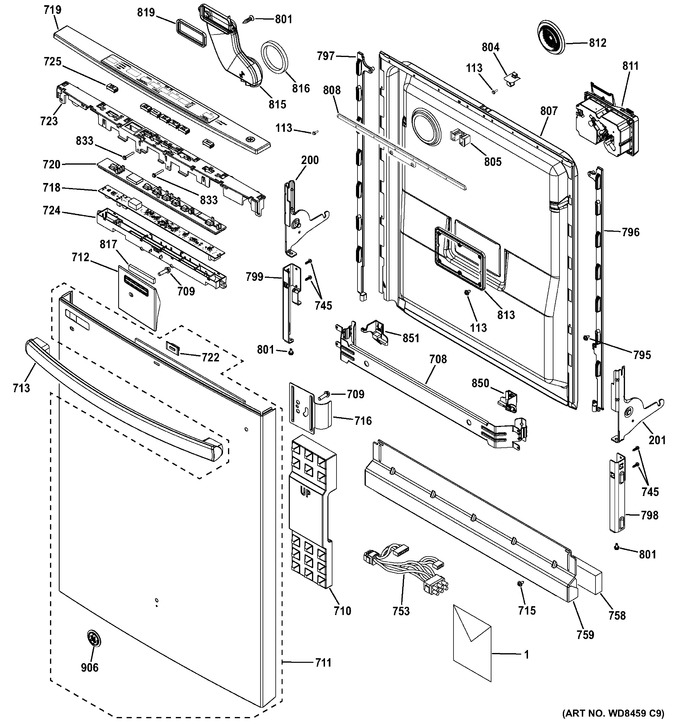Diagram for GDT550HGD1WW