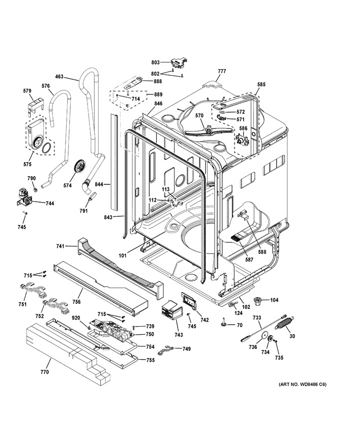 Diagram for GDT580SMF6ES
